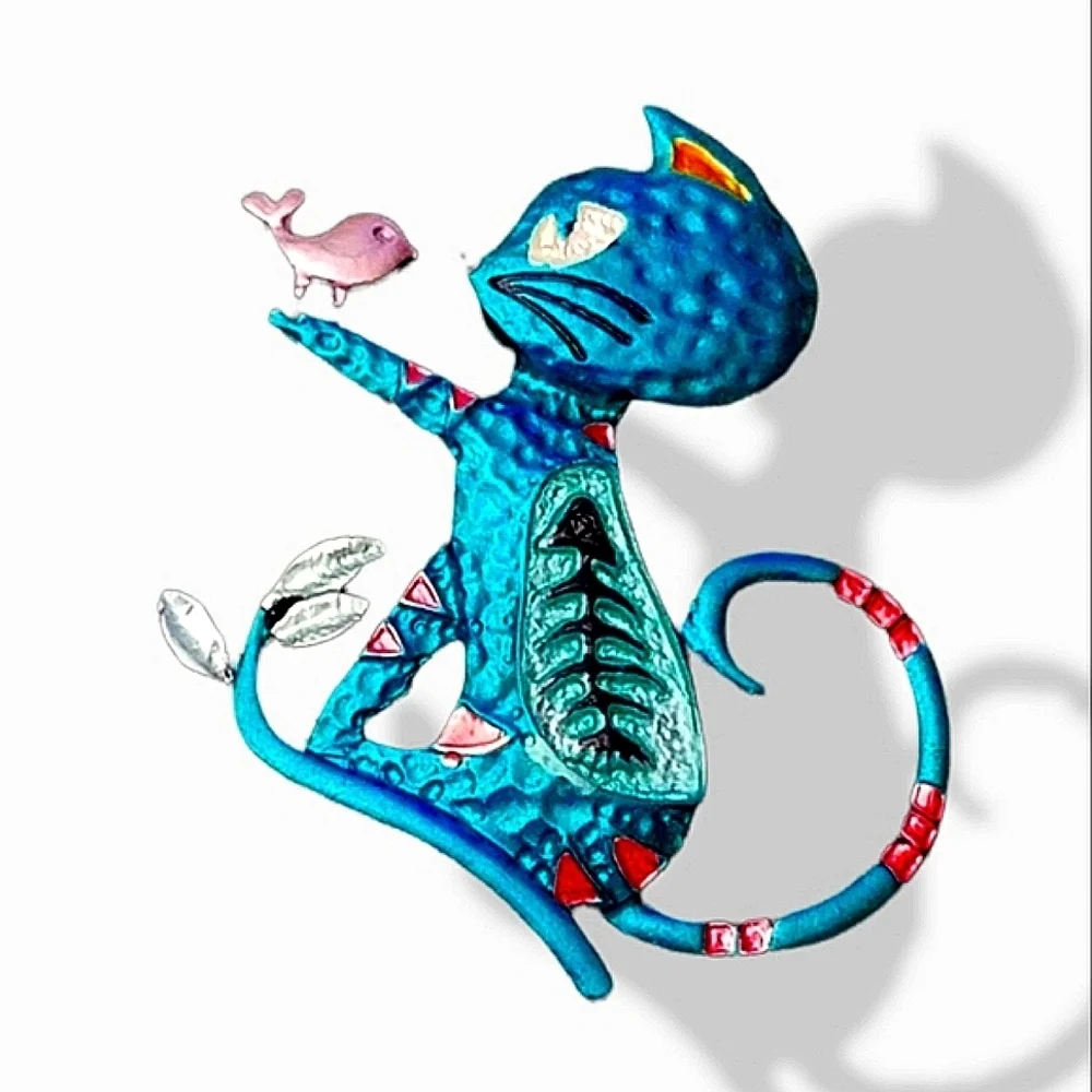💖Cute Metal Kitty Brooch